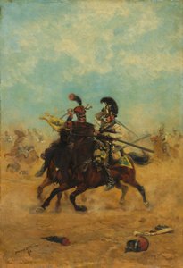 Combat for the Colors by Jean Baptiste Edouard Detaille