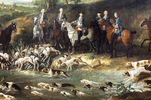 Louis XV Hunting Deer in the Forest of Saint-Germain, 1730 by Jean-Baptiste Oudry