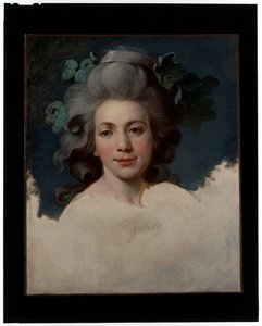 Portrait of a Lady (Head of a Woman in the Guise of a Bacchante, an Unfinished Portrait) by Jean Baptiste Regnault
