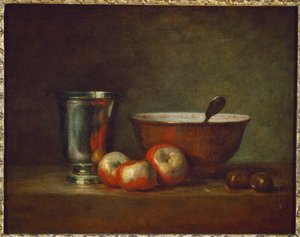 Silver Goblet with Apples