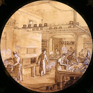 Design for a Sevres Plate, from the Service des Arts Industriels by Jean Charles Develly