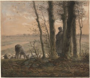 Falling Leaves by Jean-Francois Millet