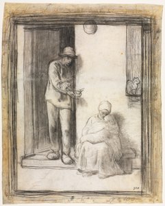 The Sick Child by Jean-Francois Millet