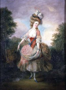 Dancer with a Feather Hat by Jean Frederic Schall