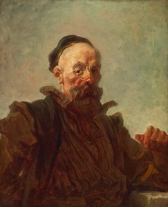 Portrait of a Man in Costume by Jean-Honore Fragonard