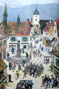 Germans Occupying Alsace by Jean Jacques Waltz
