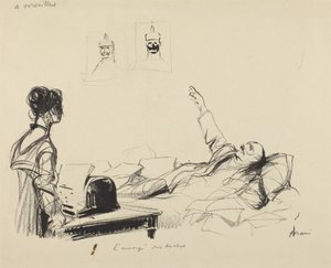 At Versailles. The Envoy of the Boches by Jean-Louis Forain