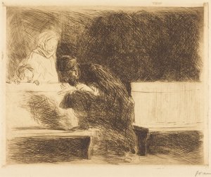 Lawyer Going through a Brief by Jean-Louis Forain