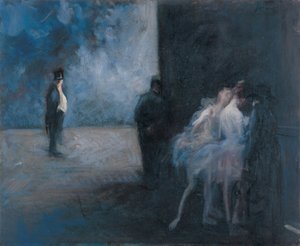 Backstage-Symphony in Blue by Jean-Louis Forain