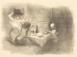 The Private Room (fifth plate) by Jean-Louis Forain