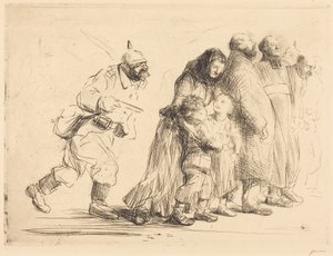 The Notables - large plate by Jean-Louis Forain