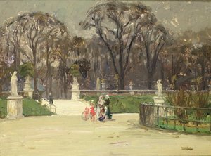 In the Luxembourg Garden by Jean Louis Lefort