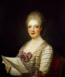 Portrait of Lucrezia Aguiari called La Bastardella, Italian soprano