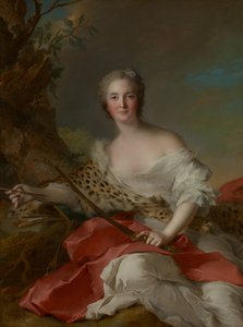 Portrait of Madame Bonnier de la Mosson as Diana by Jean-Marc Nattier