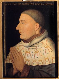 Portrait of Jean without fear, Duke of Burgundy (1371-1419). Painting attributed to Jean Malouel