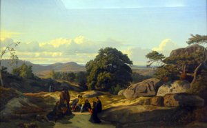 Abaelard Speaks with His Students at Melun by Jean Achille Benouville