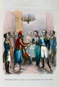 Meeting Between Ibrahim Pacha and Colonel Faudoa, Egypt by Jean Adolphe Beauce
