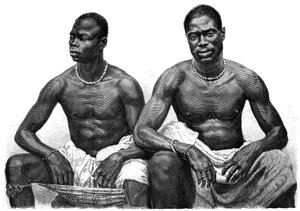 Two men from Assinie, Guinea, c1860-1920 by Jean Andre Rixens