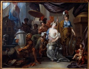 America bringing her wealth to Europe