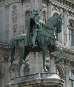 Equestrian Statue of the Prevot of the Merchants of Paris Etienne Marcel by Jean Antoine Marie Idrac