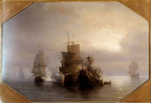 Naval combat of the knight Marc-Antoine de Saint-Pol Hecourt, 31/10/1705