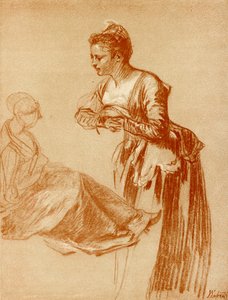Figure Studies for a Standing and a Seated Girl