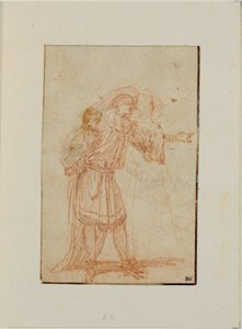 The Doctor, Character from the Italian Comedy, and a Woman by Jean-Antoine Watteau