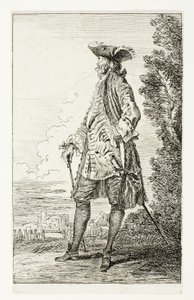Standing Man with a Hat, Facing Left, from Figures de Modes