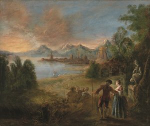 The Pilgrimage to the Island of Cythera by Jean-Antoine Watteau