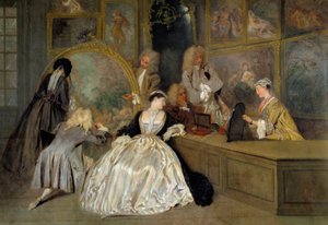 The choice (detail) by Jean Antoine Watteau