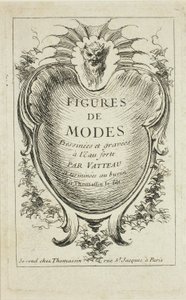 Title Page, from Figures of Fashion by Jean Antoine Watteau