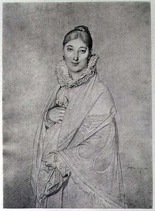 Portrait of a Woman by Jean Auguste Dominique (after) Ingres