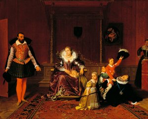 Henry IV Surprised by the Spanish Ambassador While Playing with His Children by Jean Auguste Dominique Ingres