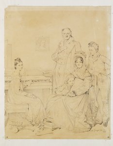 The Stamaty Family by Jean Auguste Dominique Ingres