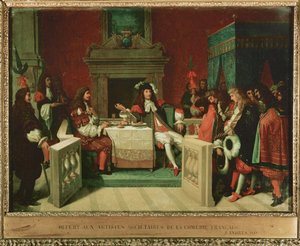 Louis XIV Dining with Moliere