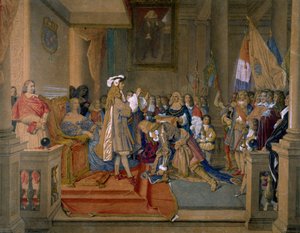 Marshal Berwick Receiving from King Philip V of Spain the Order of the Golden Fleece