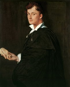 Portrait of the Sculptor Lorenzo Bartolini by Jean Auguste Dominique Ingres