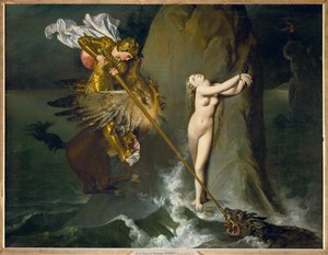 Roger and Angelique, a scene from Ariosto