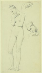 Studies for the figure of Stratonice, c.1834-40 by Jean Auguste Dominique Ingres