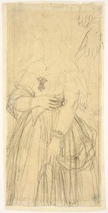 Study for the Dress and the Hands of Madame Moitessier