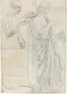 Two Studies of Virgil by Jean Auguste Dominique Ingres