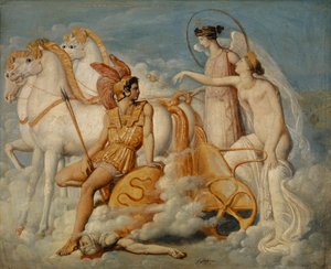 Venus, Injured by Diomedes, Returns to Olympus, ca 1802