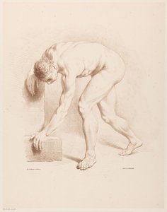 Bent Naked Man by Jean Augustin Daiwaille