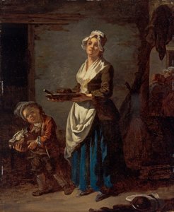A Kitchen Maid and a Scullery Maid by Jean Baptiste (1728 1806) Charpentier
