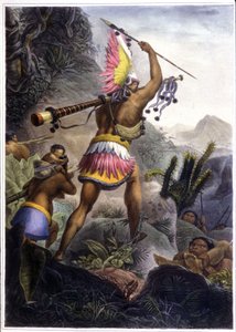 A Coroado Indian Giving the Signal for Retirement, 1839