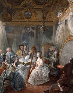 Marie Antoinette Playing the Harp