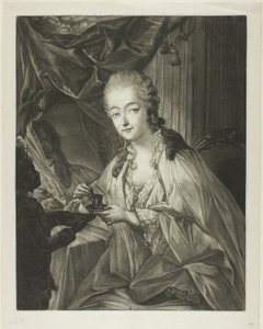 Jeanne Bécu, Countess Du Barry, and her servant Zamor