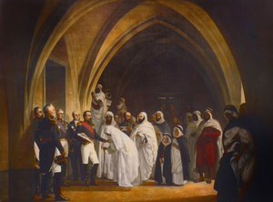The President of Republican-Prince Louis Napoleon (1808-1873) Frees Abd el Kader, Amboise Castle, October 16