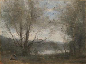 A Pond Seen through the Trees