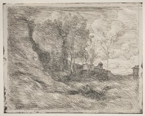 A Souvenir of Ostia by Jean Baptiste Camille Corot